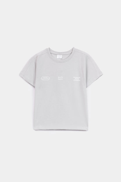 Text Printed T-Shirt - Cougar Clothing