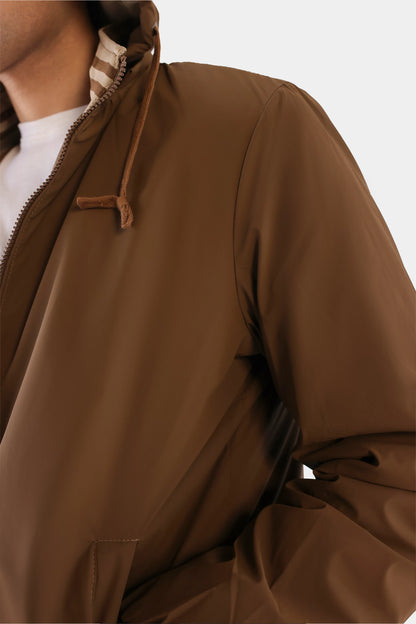 Ribbed Jacket With Detachable Hood - Cougar Clothing