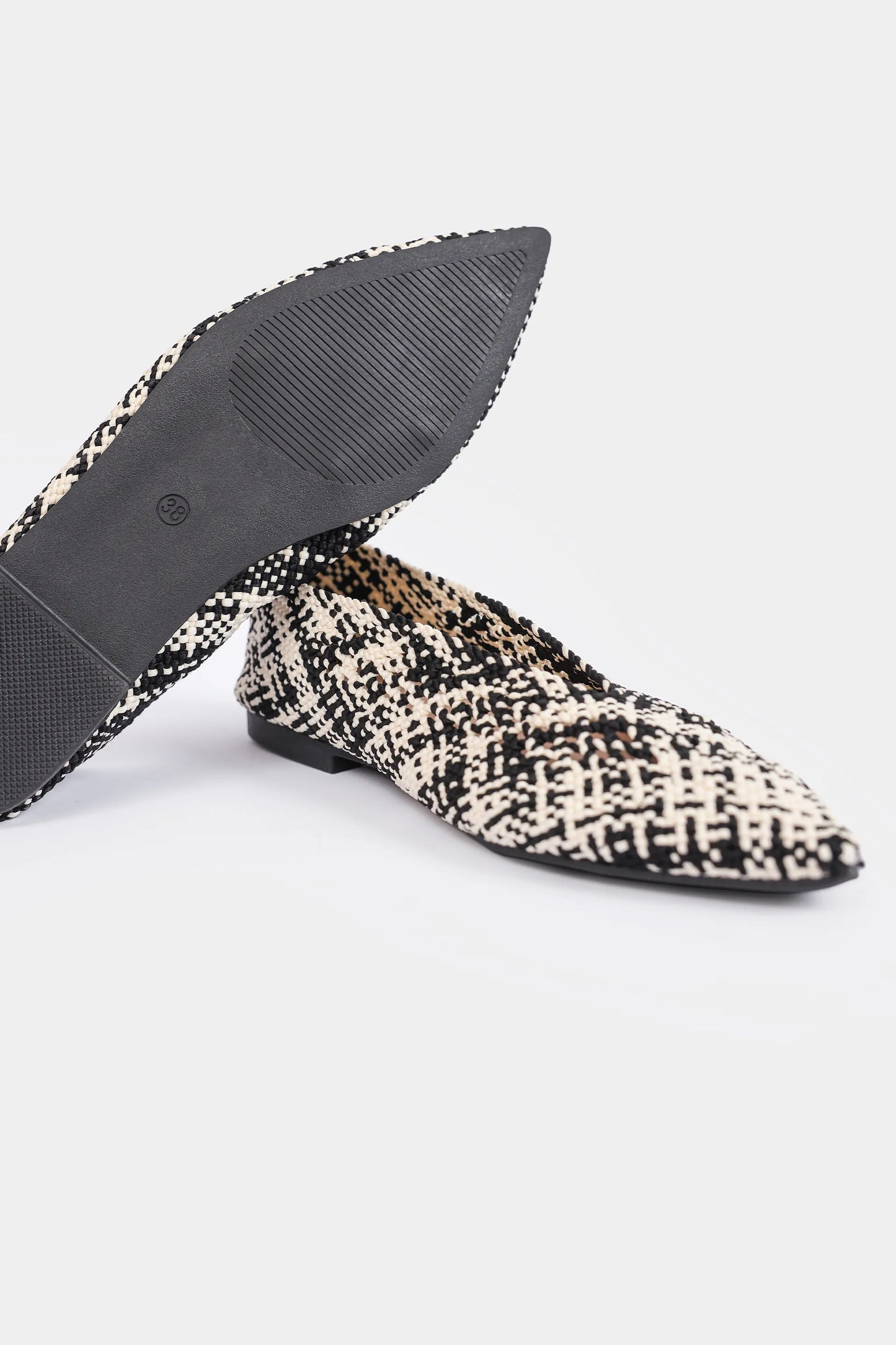 Textured Ballet Flats - Cougar Clothing