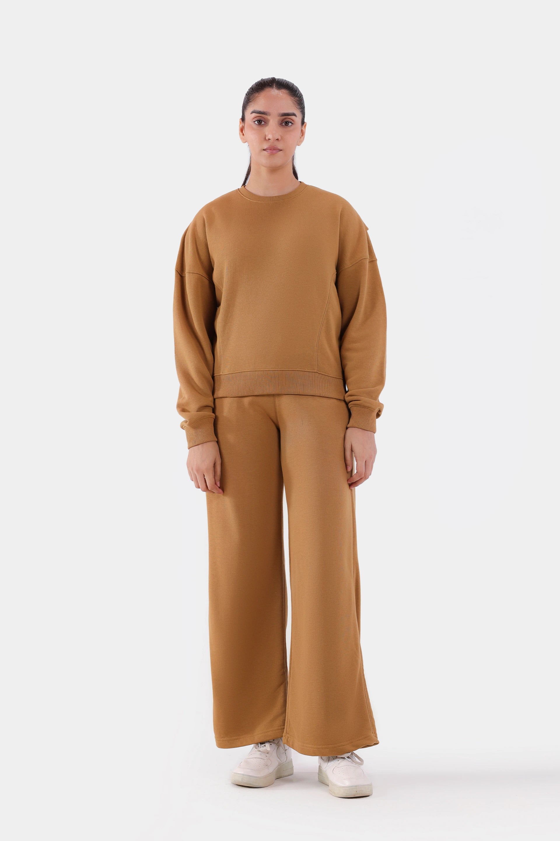 Wide Leg Knitted Trousers - Cougar Clothing