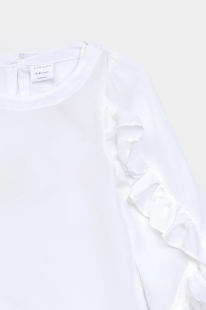 Georgette Chiffon Frilled Top - Cougar Clothing