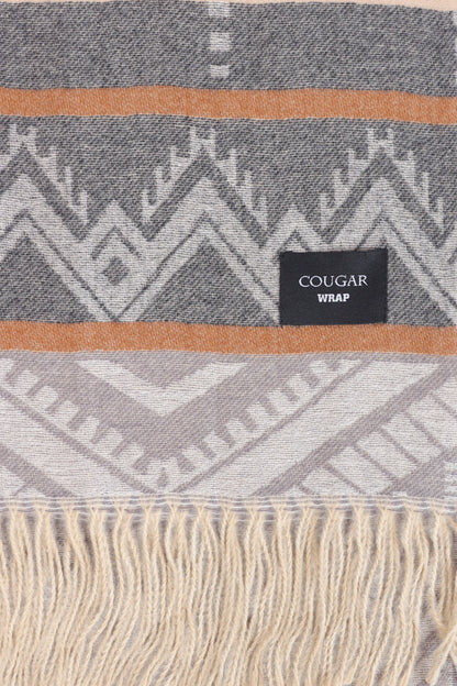 Geometrical Knit Shawl - Cougar Clothing