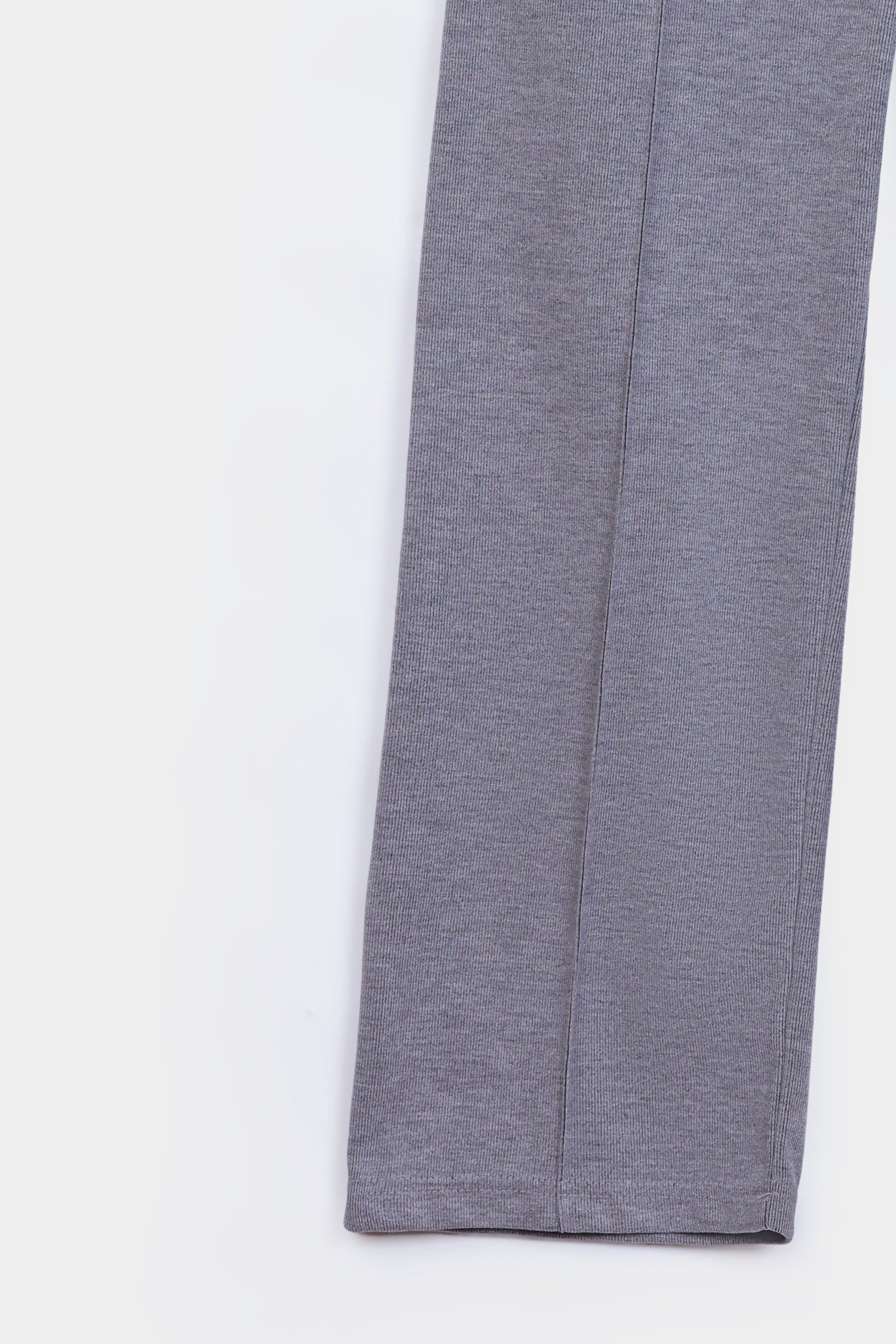 Flat Back Rib Knit Trousers - Cougar Clothing