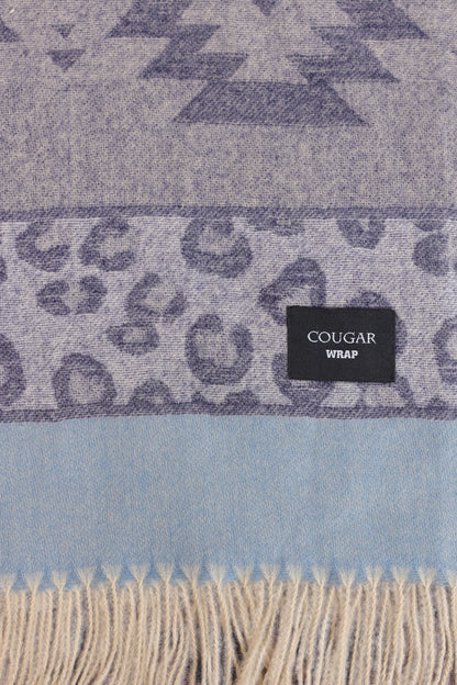 Patterned Knitted Shawl - Cougar Clothing