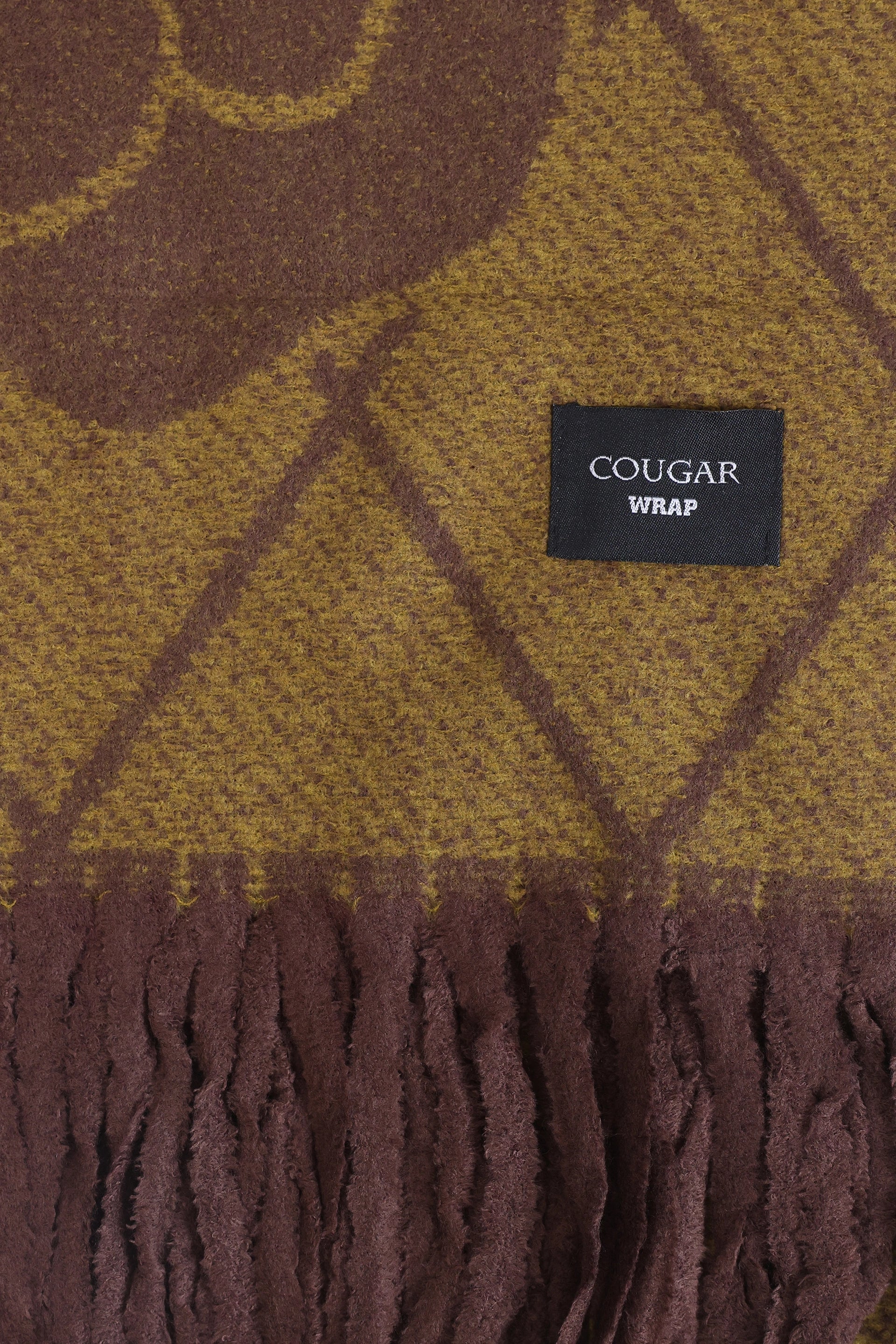 Argyle Knit Shawl - Cougar Clothing