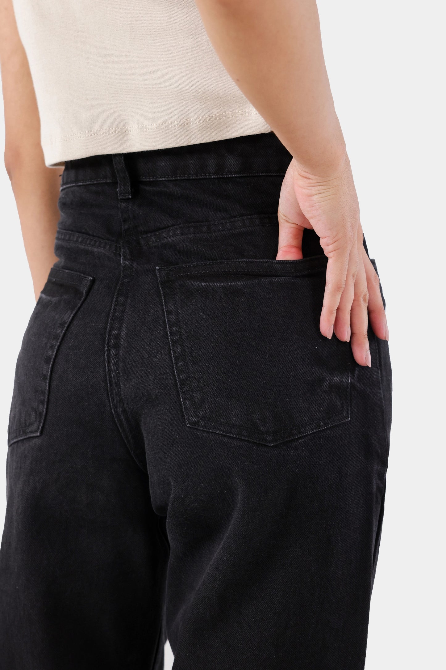 Frayed Hem Straight Fit Jeans - Cougar Clothing