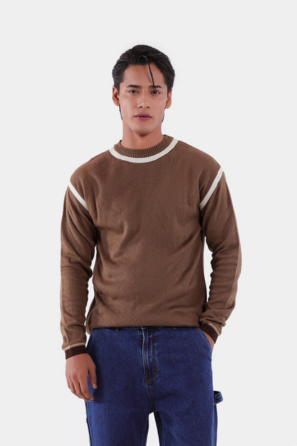 Contrast Striped Sweater - Cougar Clothing