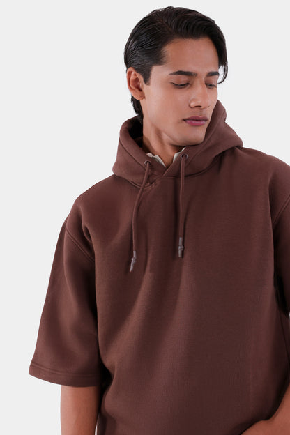 Short Sleeved Oversized Hoodie - Cougar Clothing