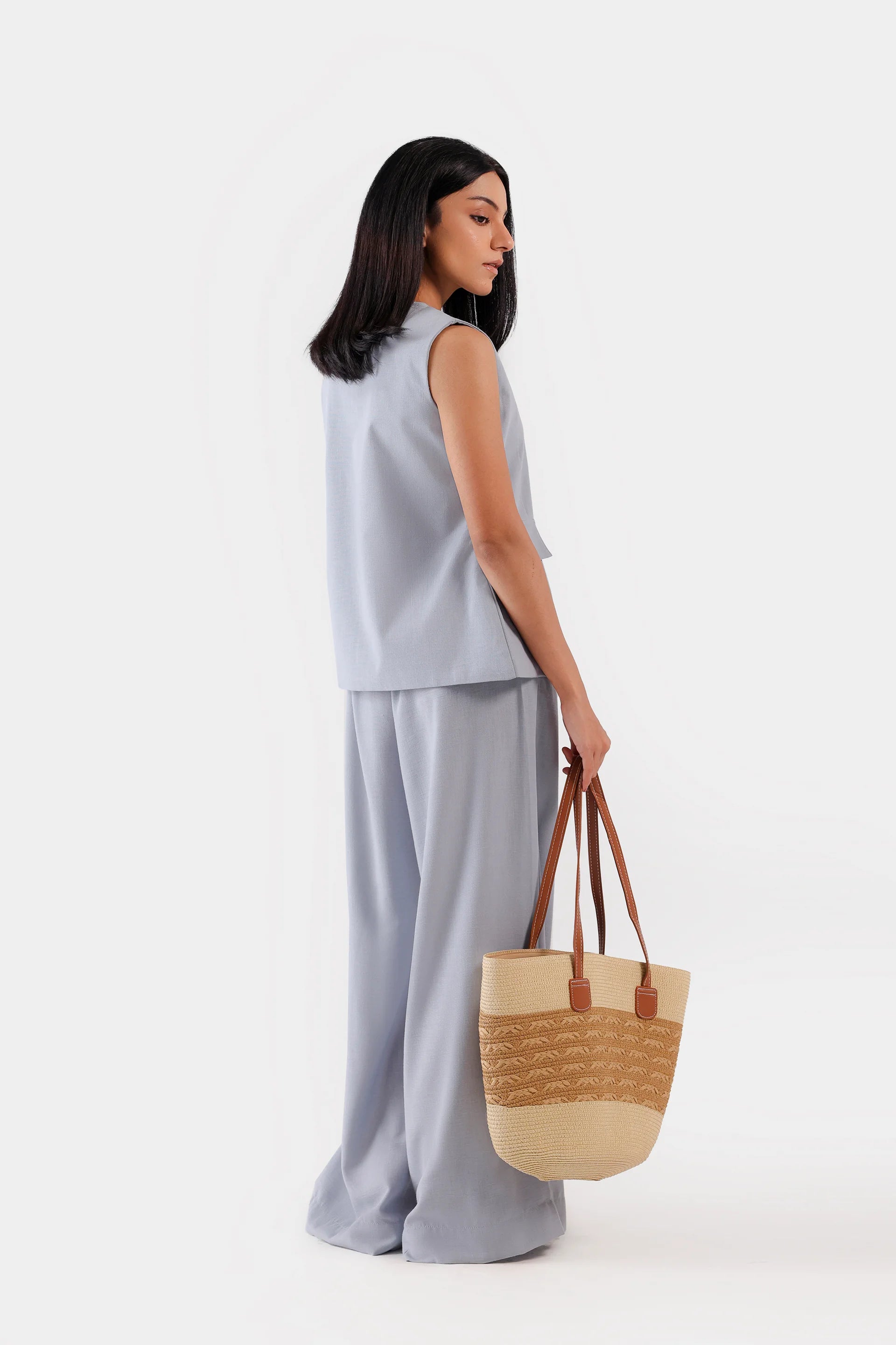 Flap Pleat-Detail Top - Cougar Clothing