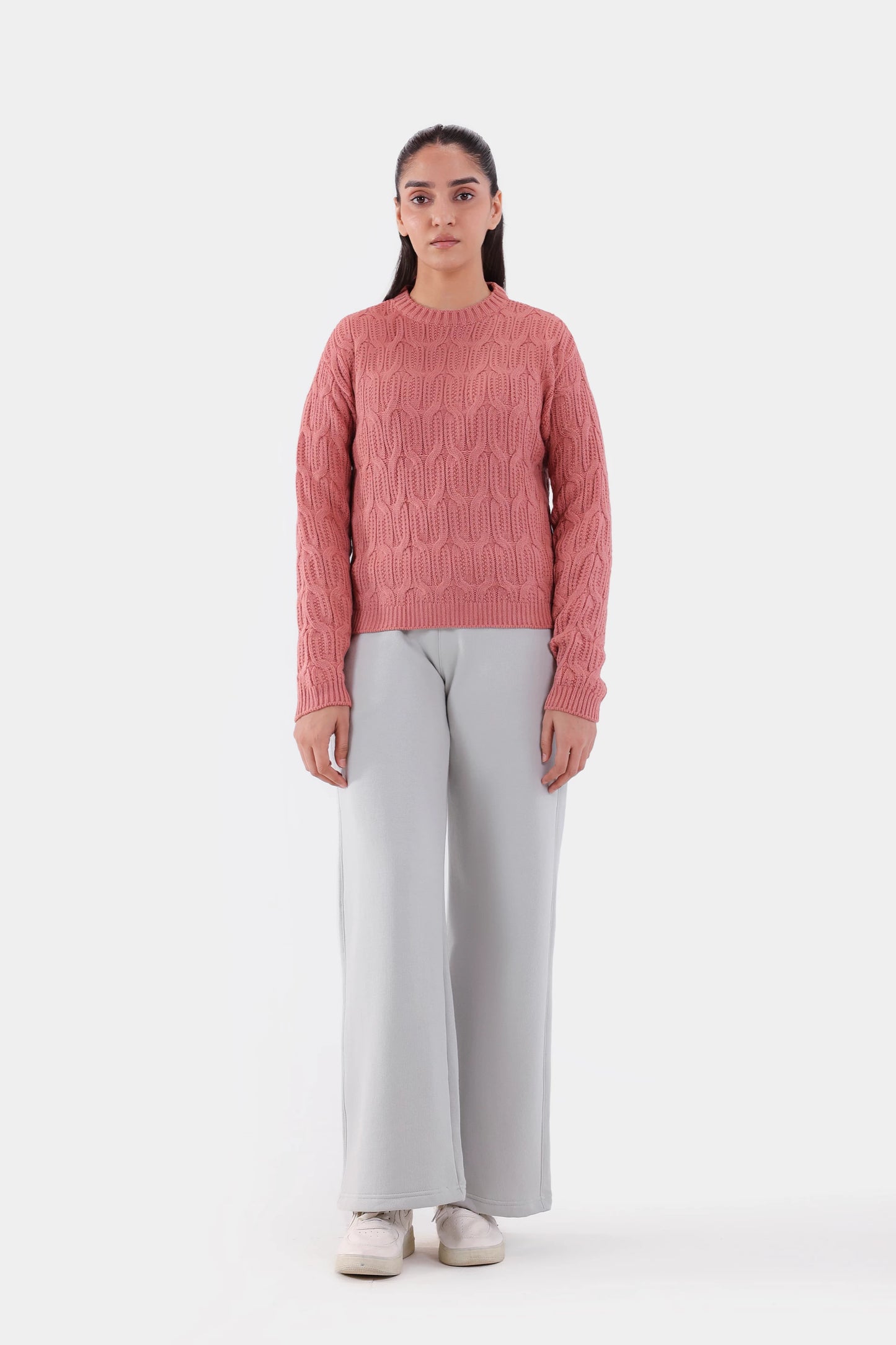 Cable Knit Sweater - Cougar Clothing