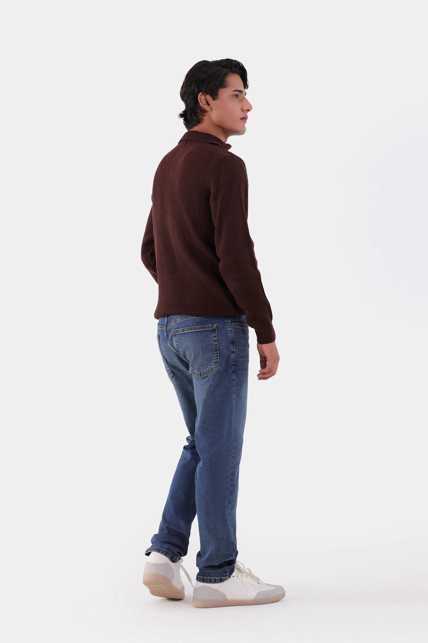 Zipper Collared Sweater - Cougar Clothing