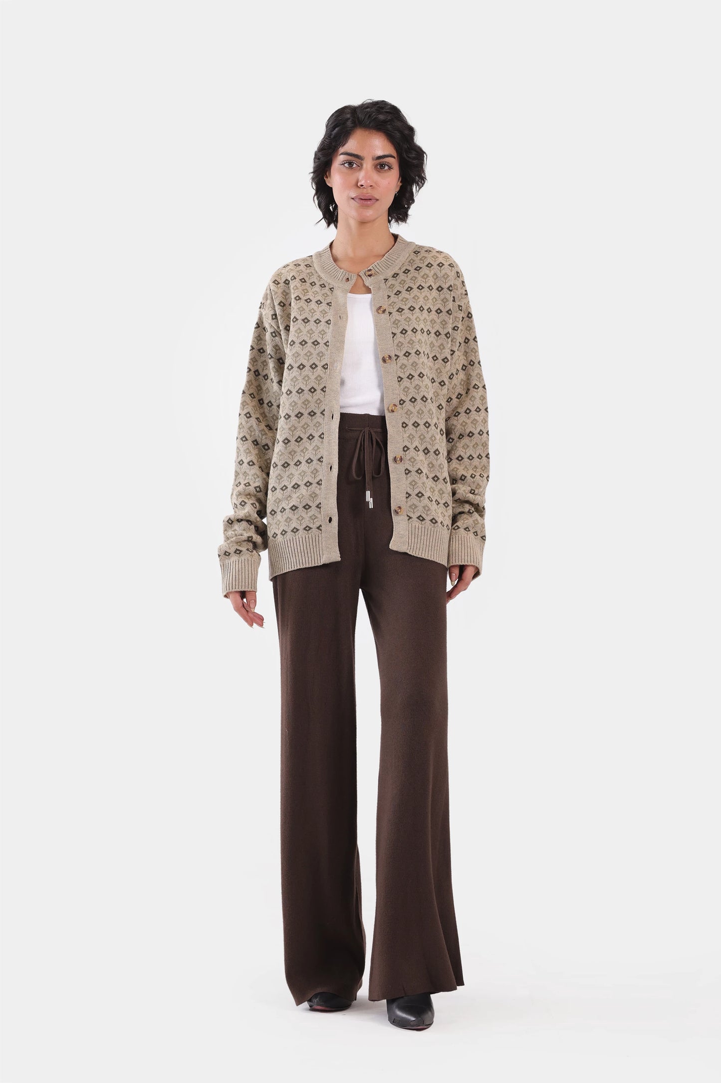 Jacquard Knit Cardigan - Cougar Clothing