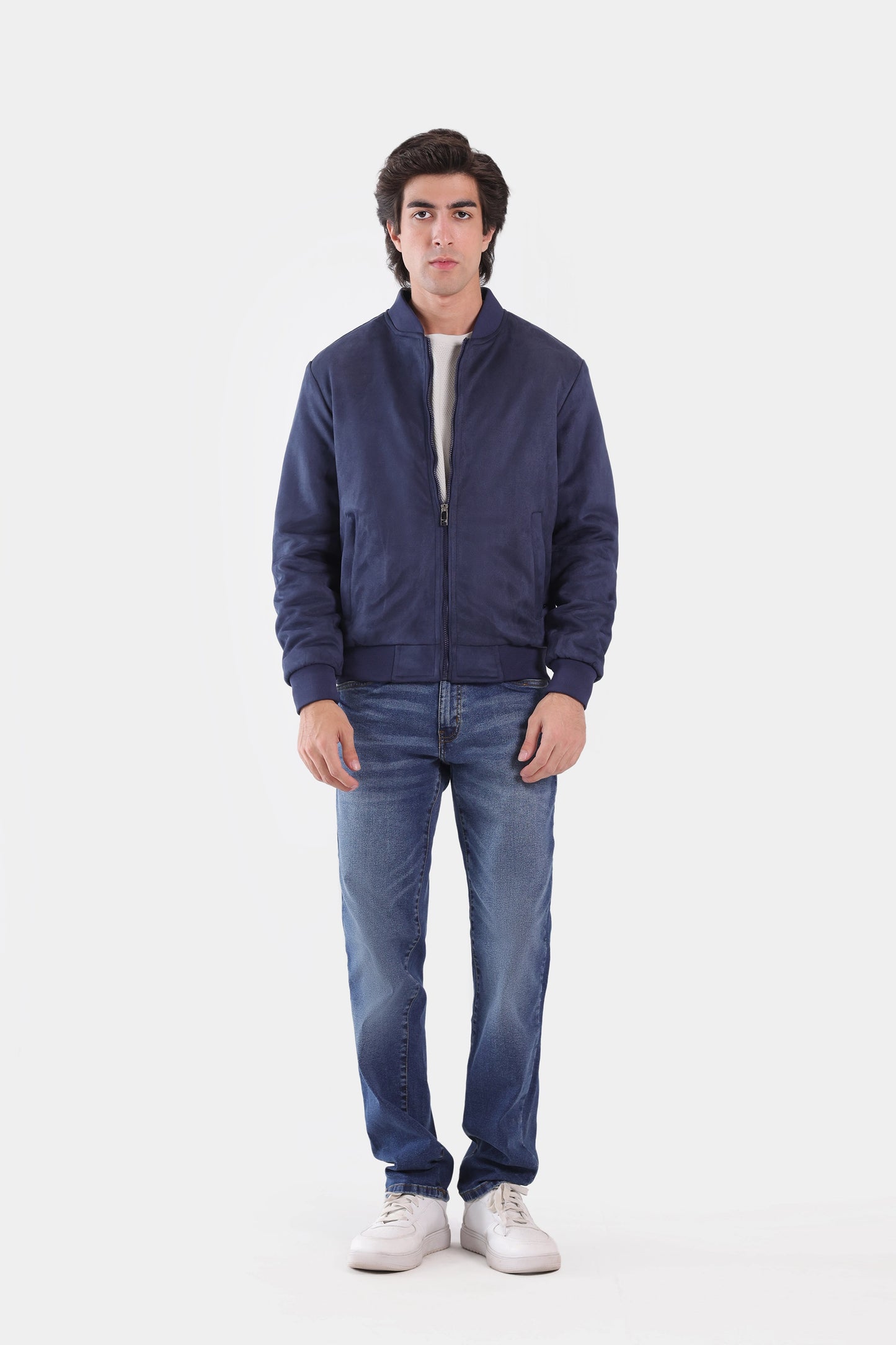 Suede Bomber Jacket - Cougar Clothing