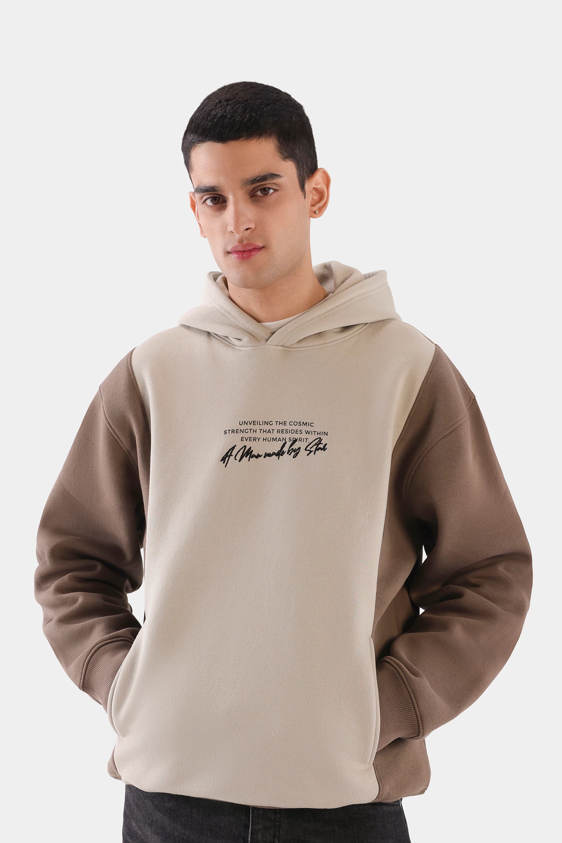 Color Block Fleece Hoodie - Cougar Clothing