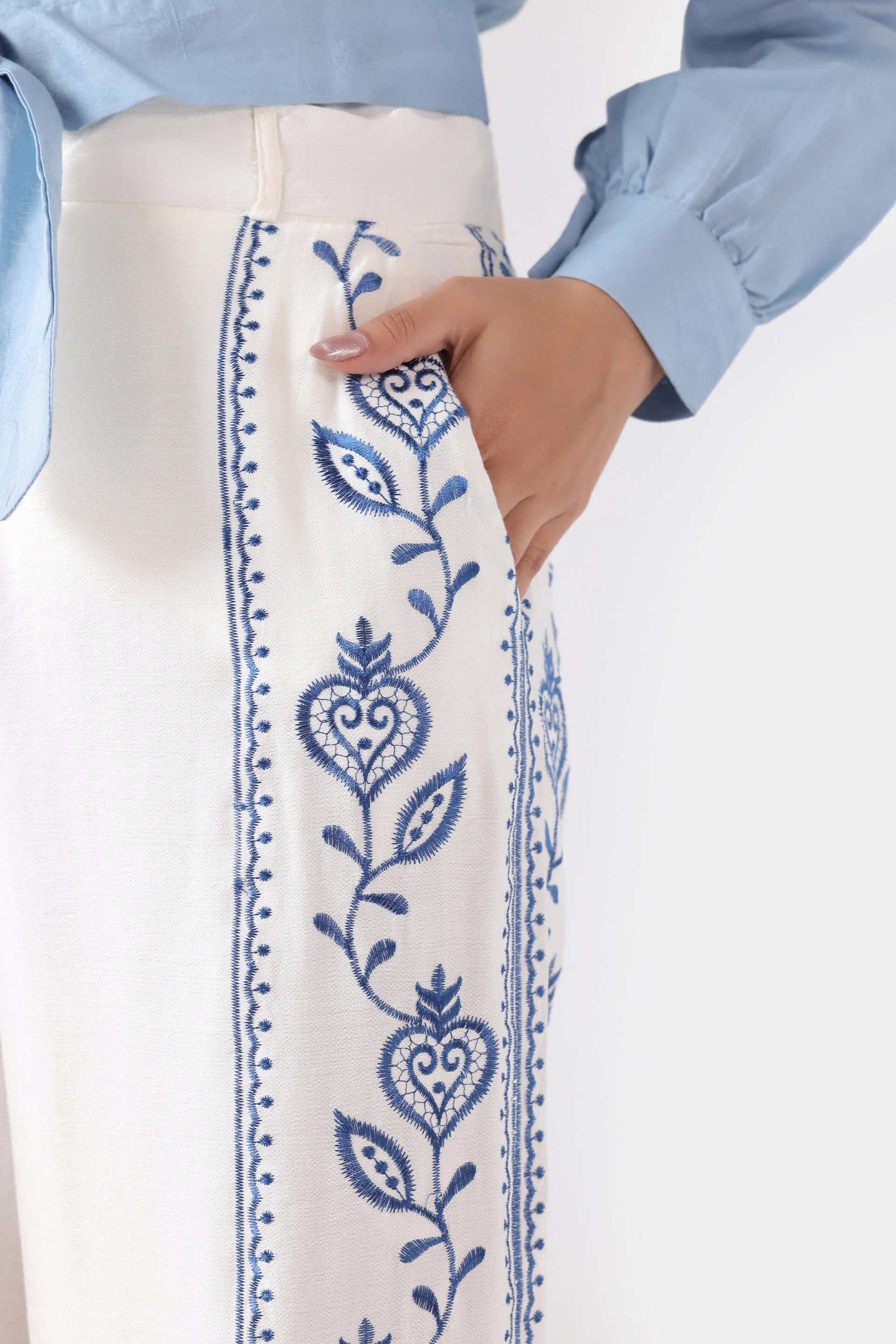 Embroidered Culottes - Cougar Clothing