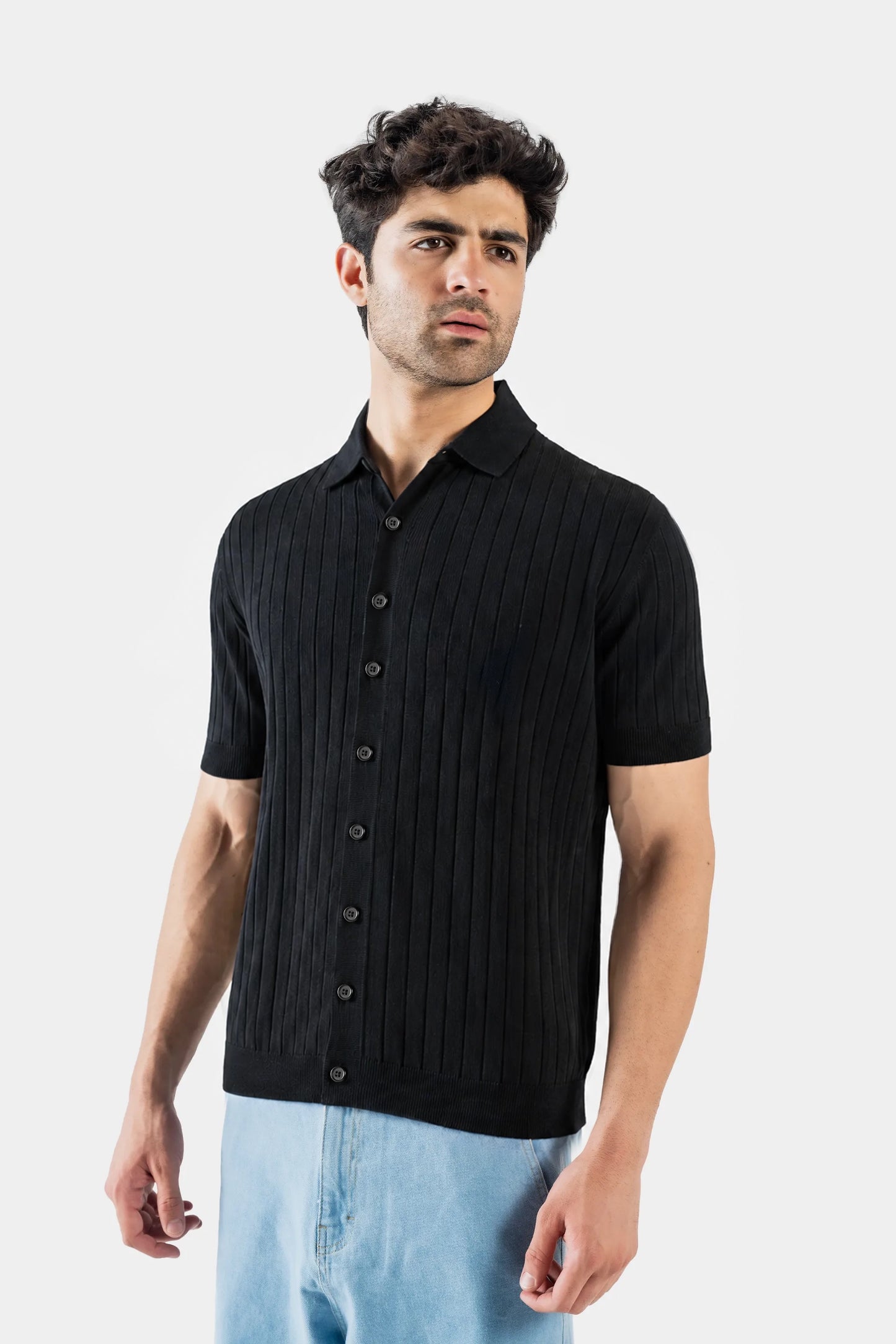 Button-Down Knit Polo - Cougar Clothing