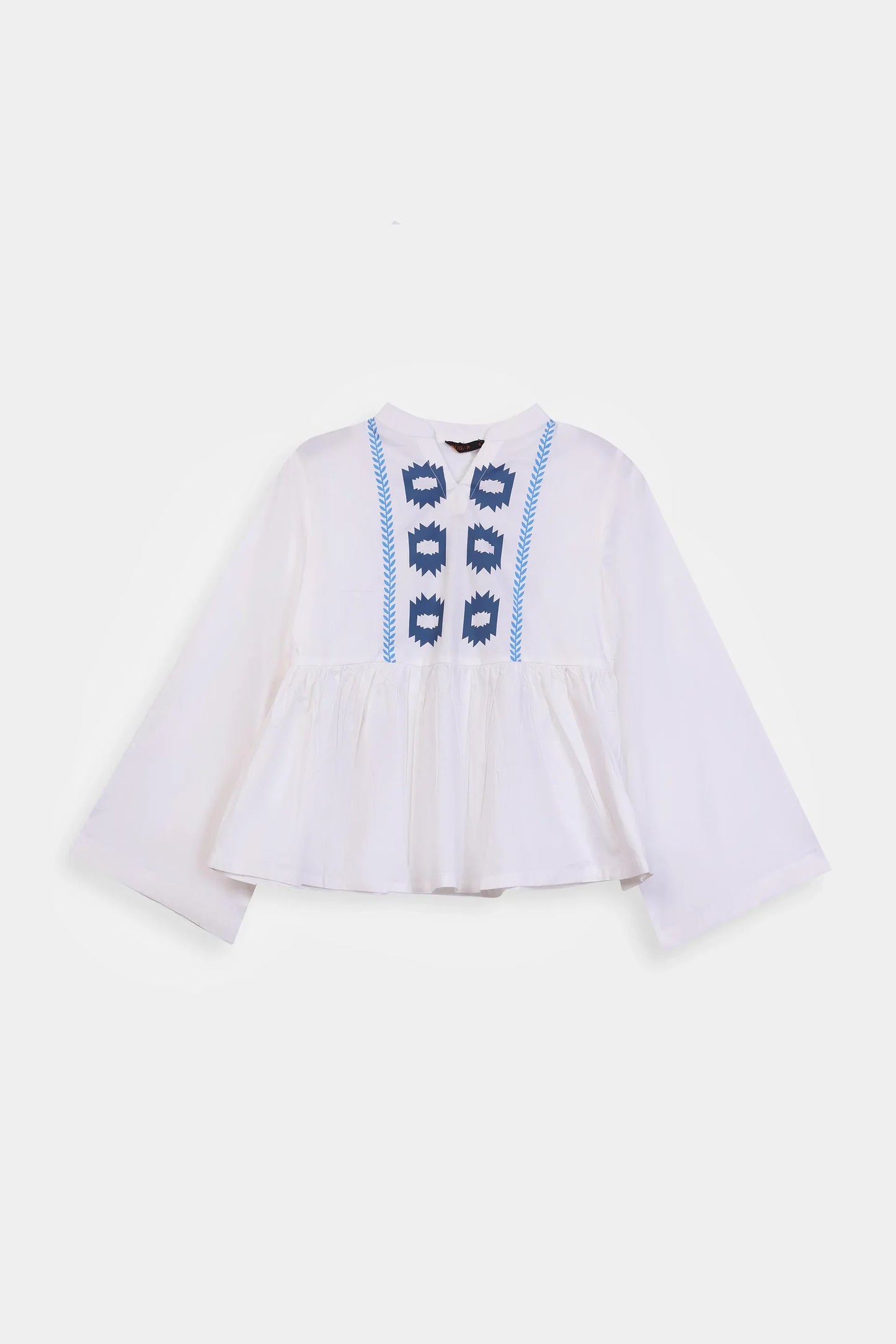 Cambric Printed Peplum - Cougar Clothing