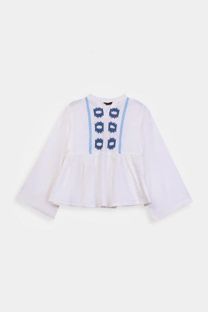 Cambric Printed Peplum - Cougar Clothing