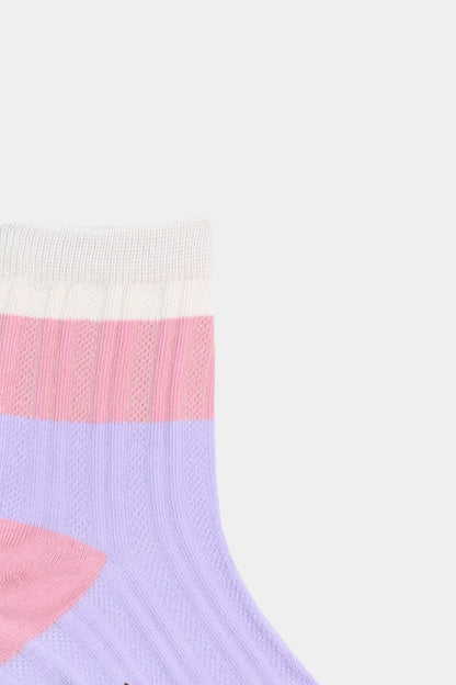 Color Block Ankle Socks - Cougar Clothing