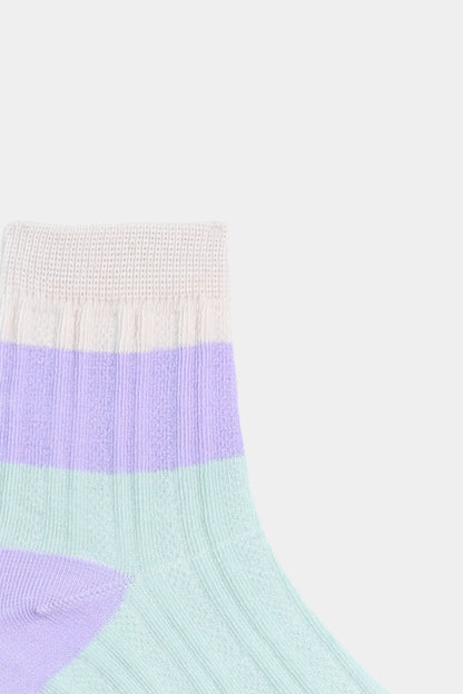 Color Block Striped Socks - Cougar Clothing