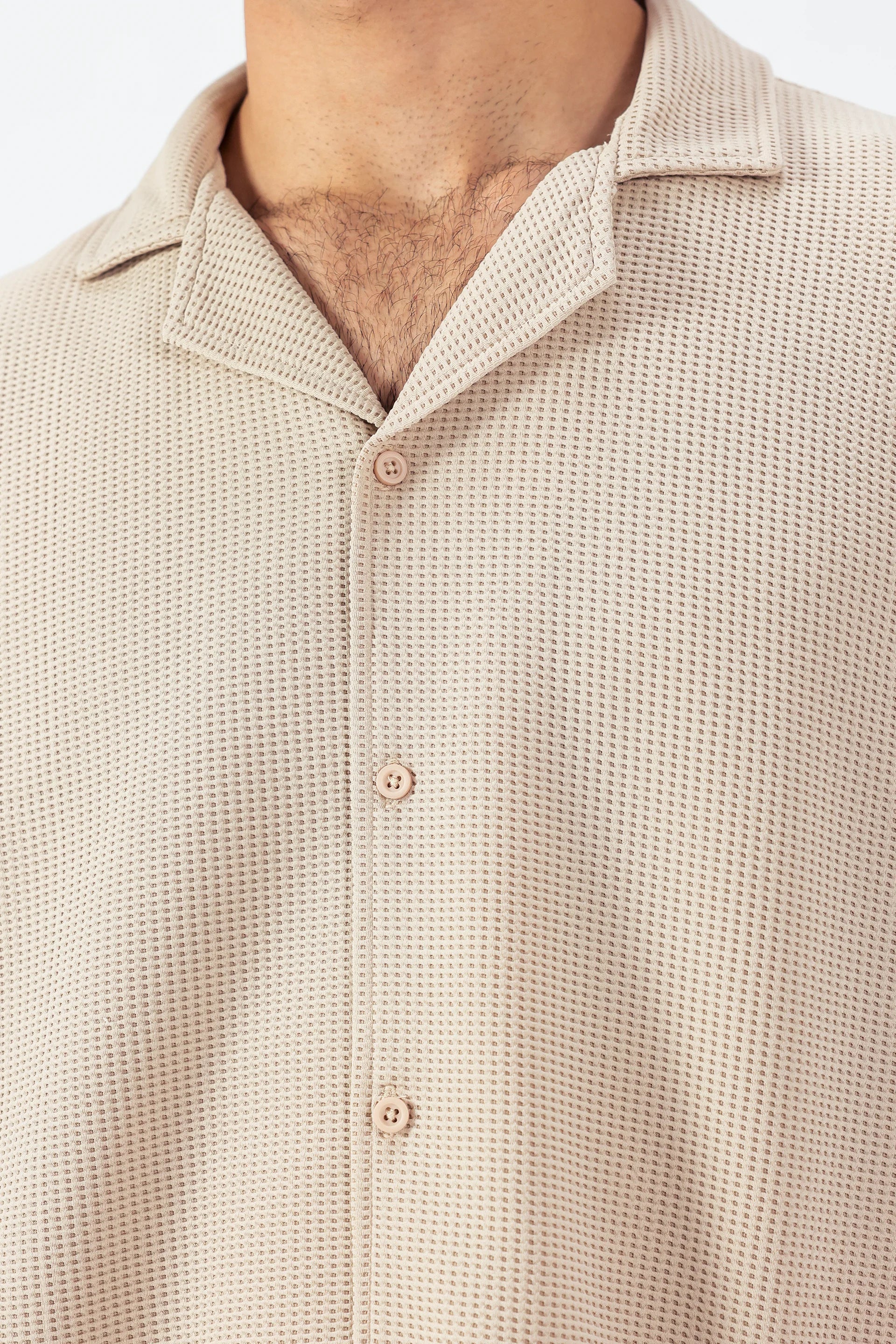 Waffle Knit Shirt - Cougar Clothing