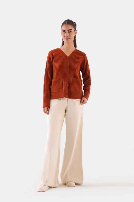 Textured Knit Cardigan - Cougar Clothing