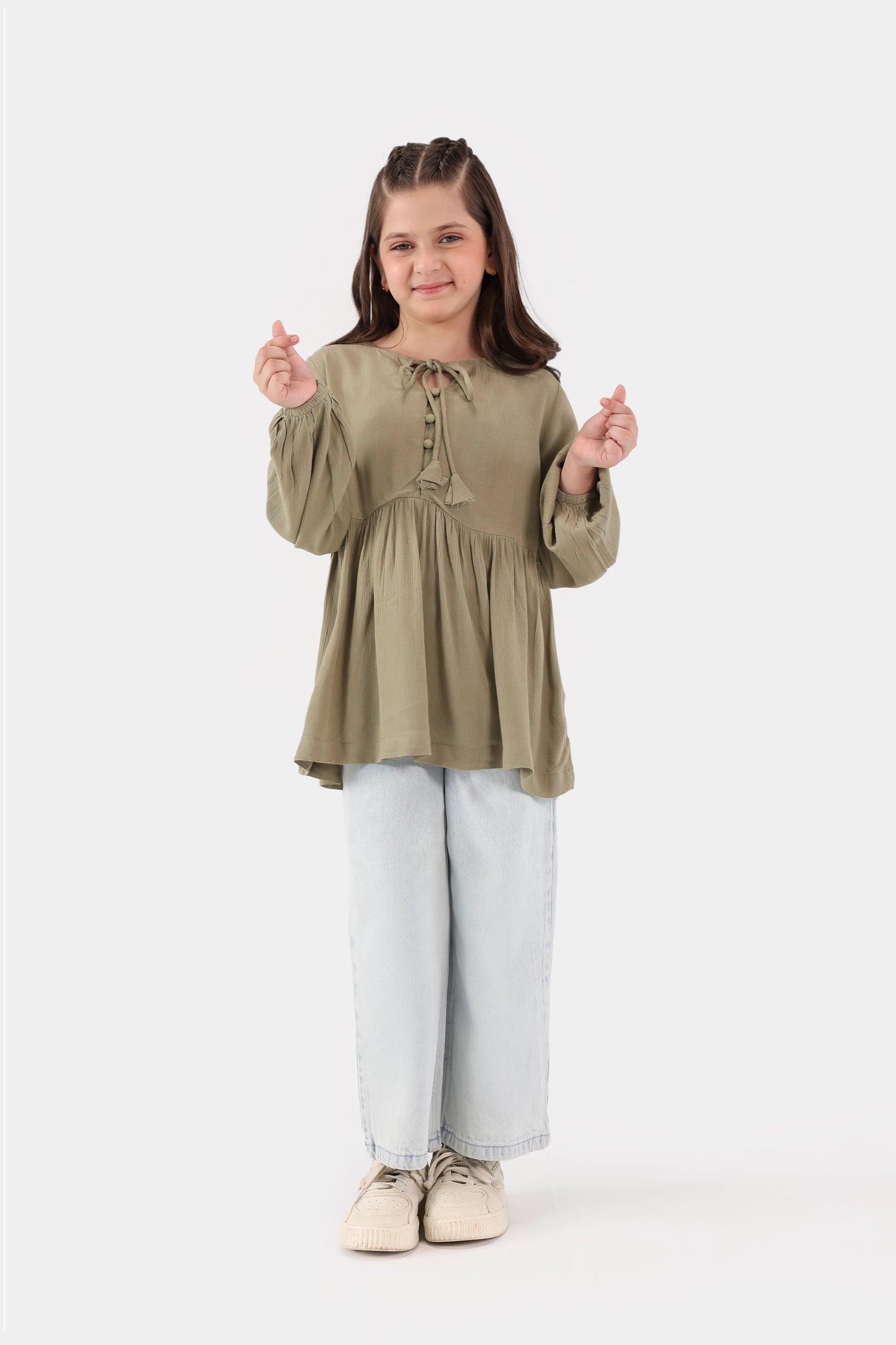 Crush Cotton Dress - Cougar Clothing