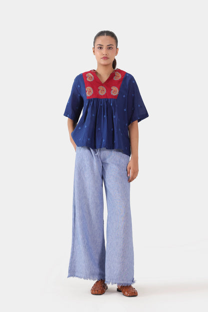 Embroidered Fusion Top - Cougar Clothing