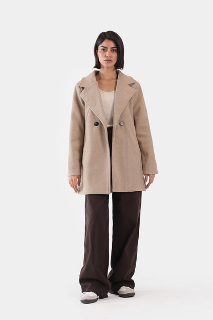 Melange Tweed Coat - Cougar Clothing