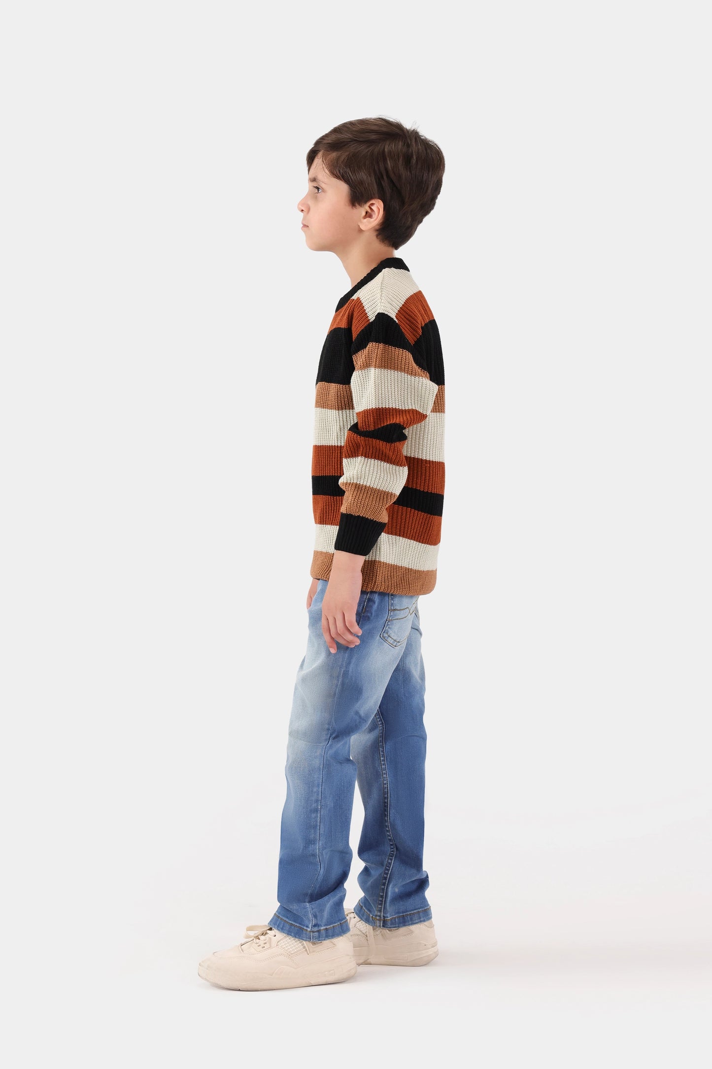 Contrast Striped Sweater - Cougar Clothing