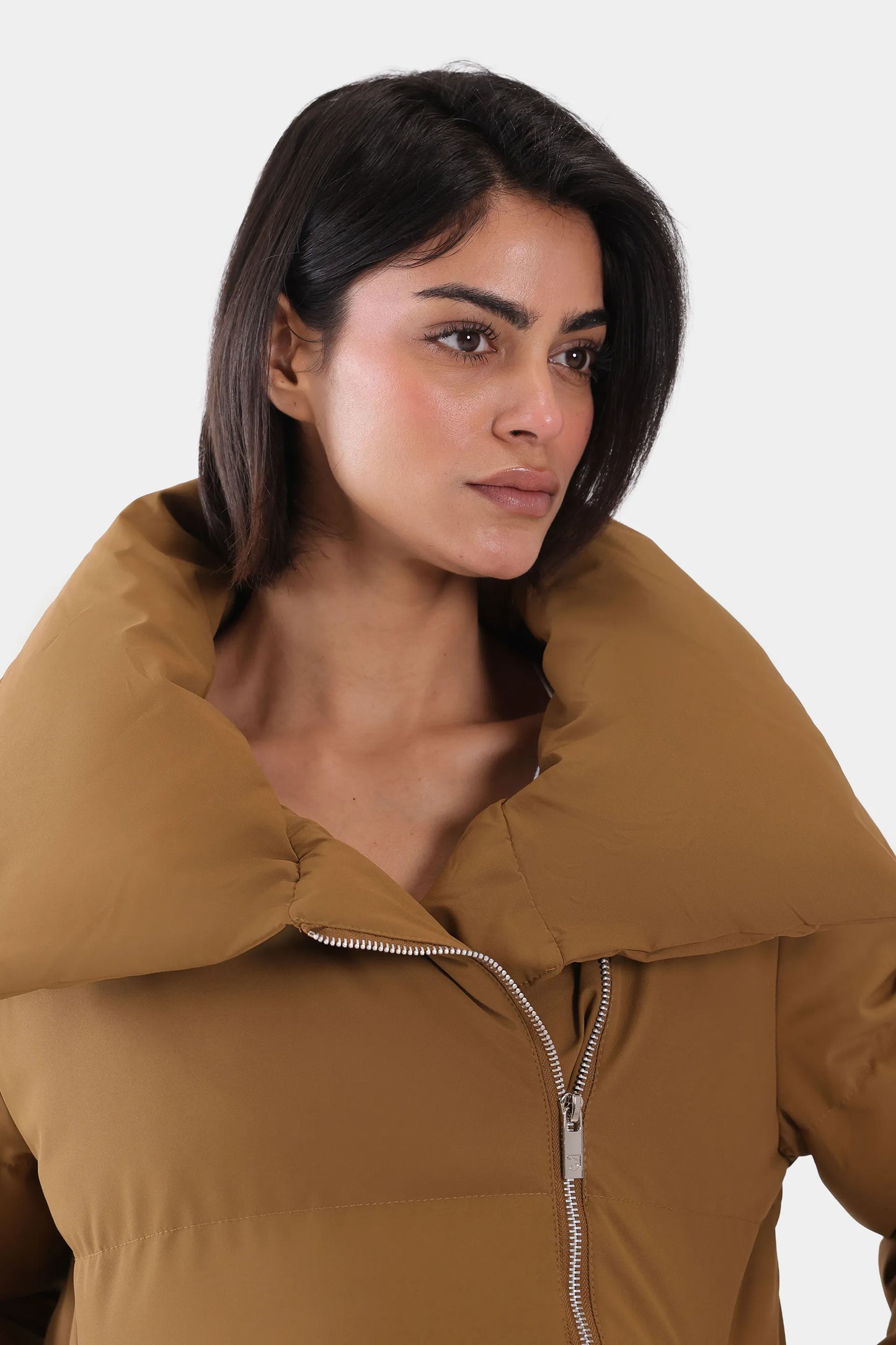 Wide Collar Puffer Jacket - Cougar Clothing