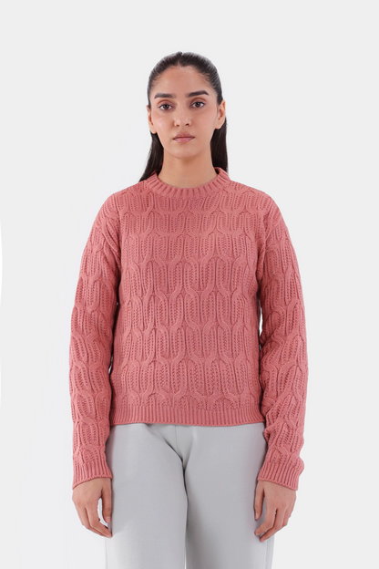 Cable Knit Sweater - Cougar Clothing
