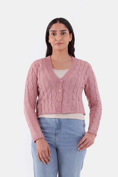 Cable Knit Cardigan - Cougar Clothing