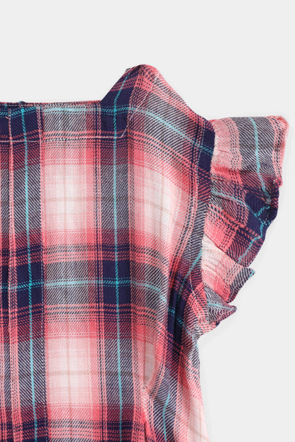 Yarn Dyed Linen Dress - Cougar Clothing