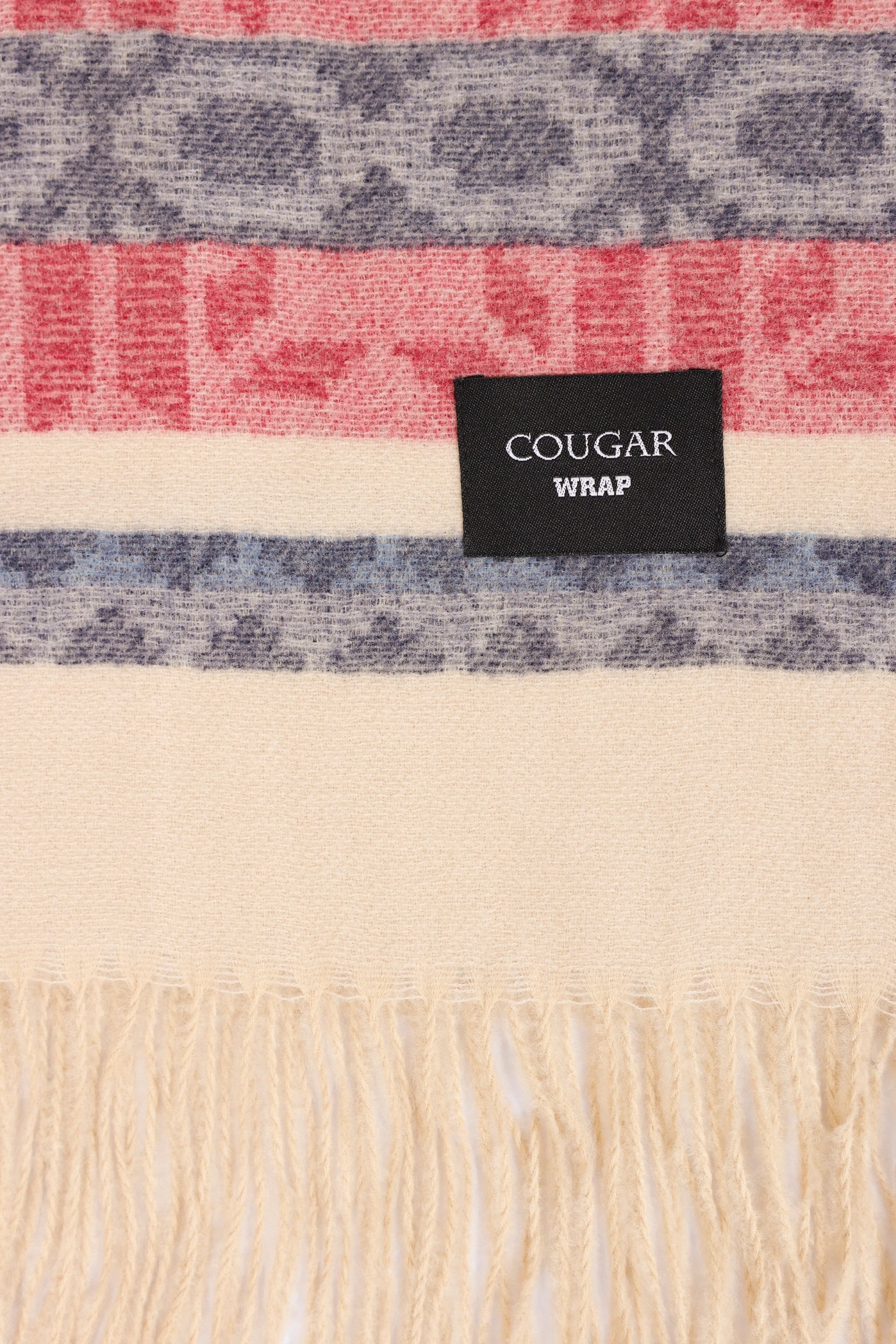 Striped Knitted Shawl - Cougar Clothing