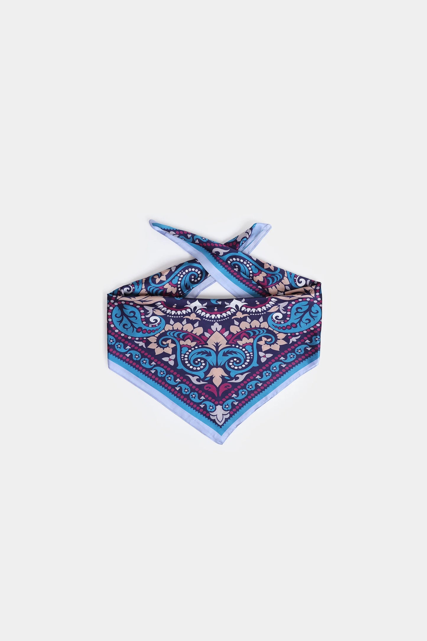 Paisley Printed Silk Scarf - Cougar Clothing