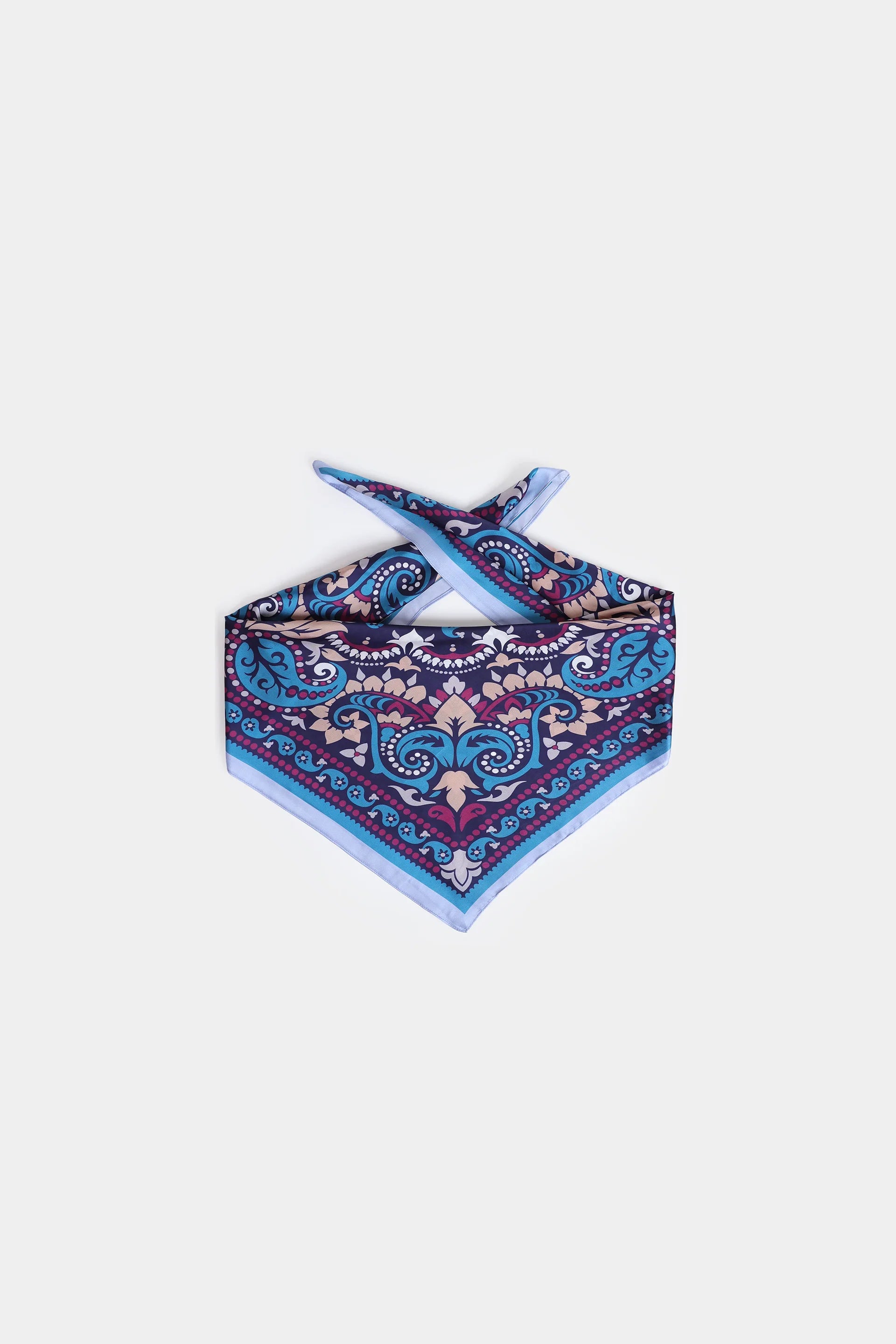 Paisley Printed Silk Scarf - Cougar Clothing