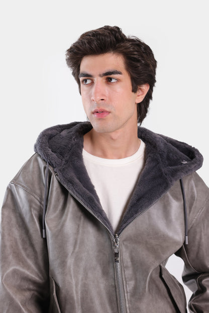 Double Sided Hooded Jacket - Cougar Clothing