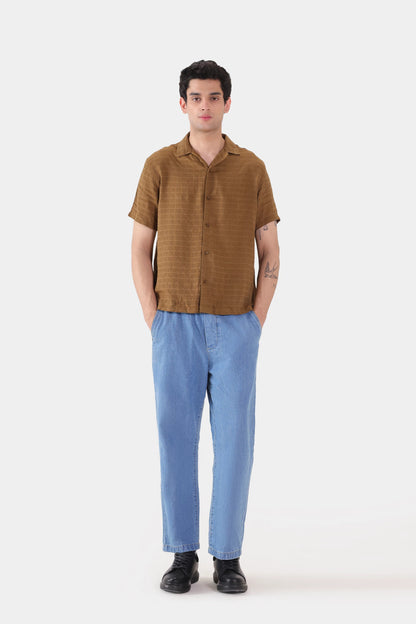 Textured Cotton Shirt - Cougar Clothing