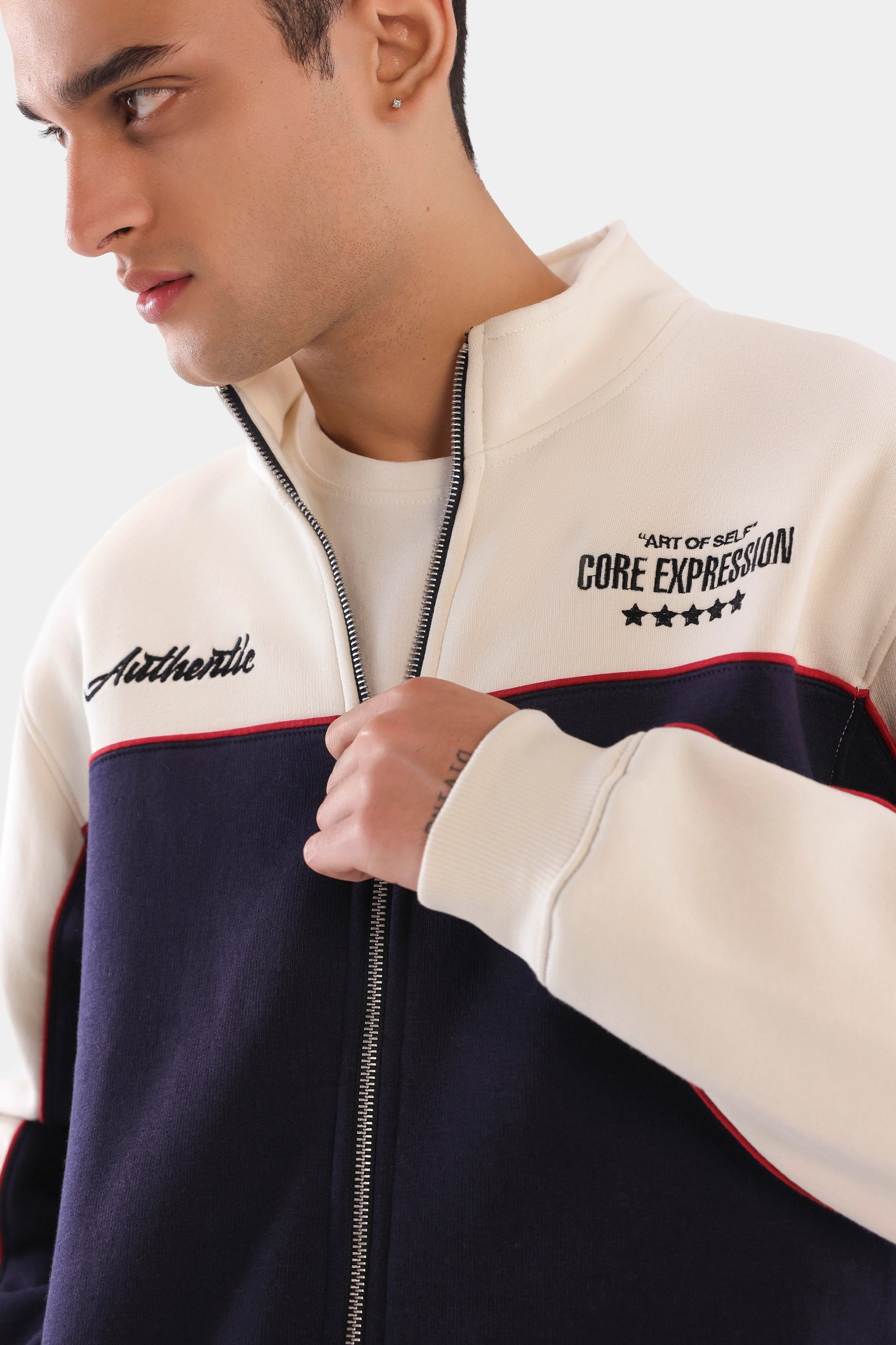 Relaxed Color Block Jacket - Cougar Clothing