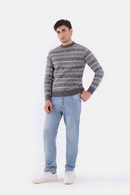 Jacquard Knit Sweater - Cougar Clothing