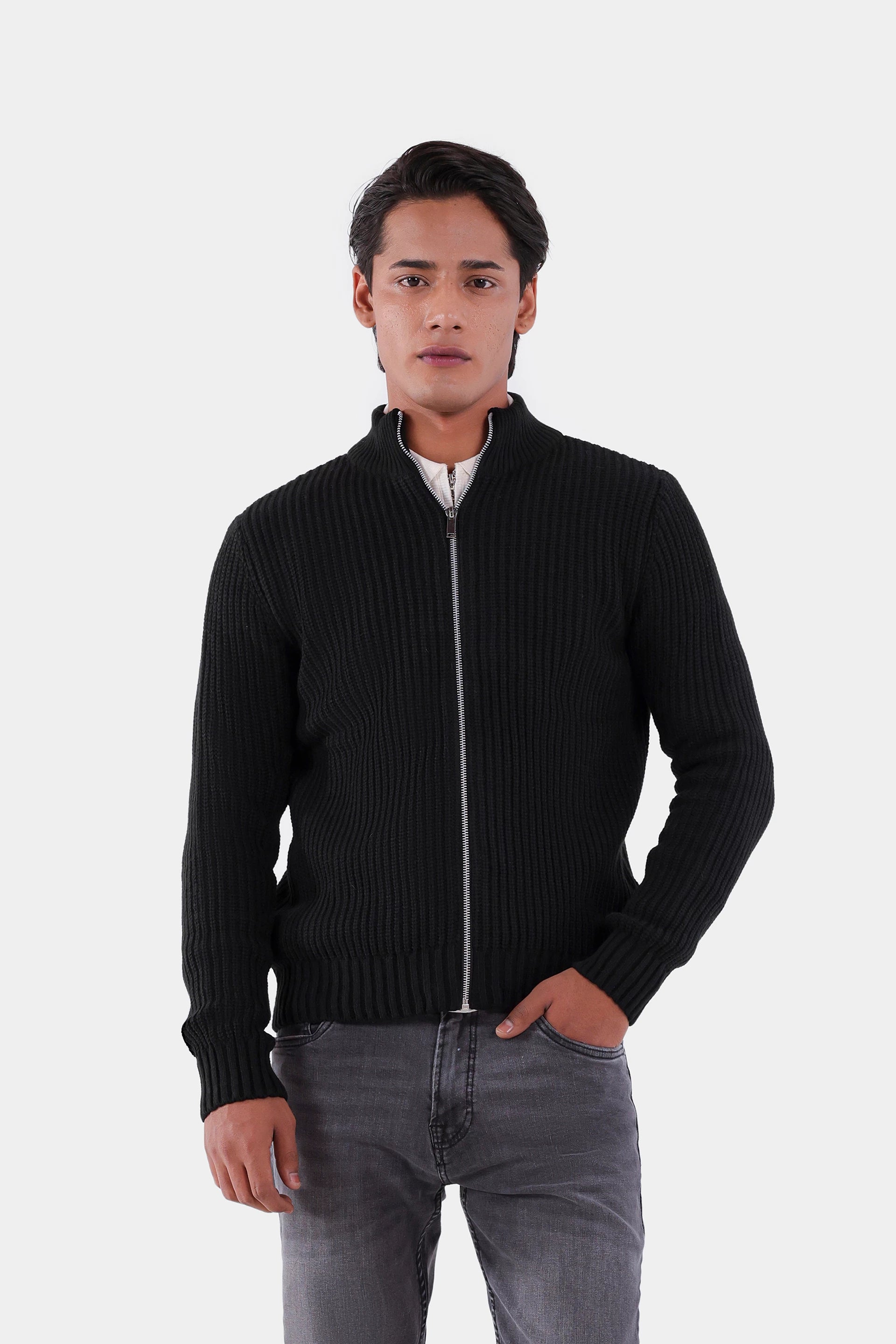 Zipper Sweater - Cougar Clothing