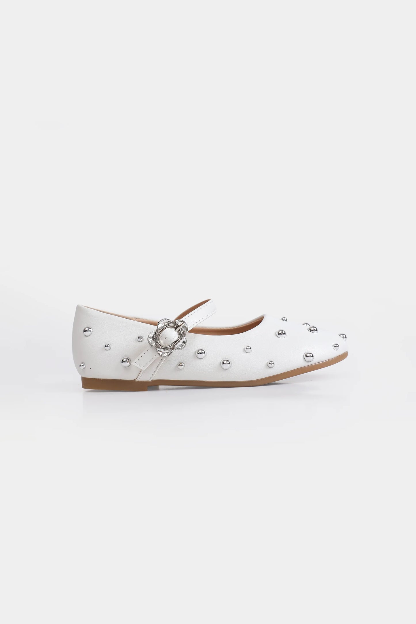 Studded Ballet Flats - Cougar Clothing