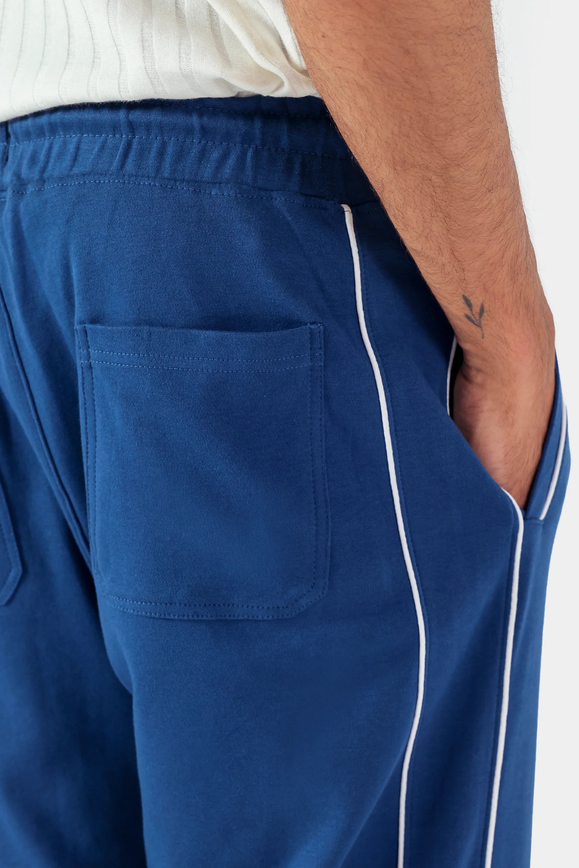 Knitted Trousers With Piping Detail - Cougar Clothing