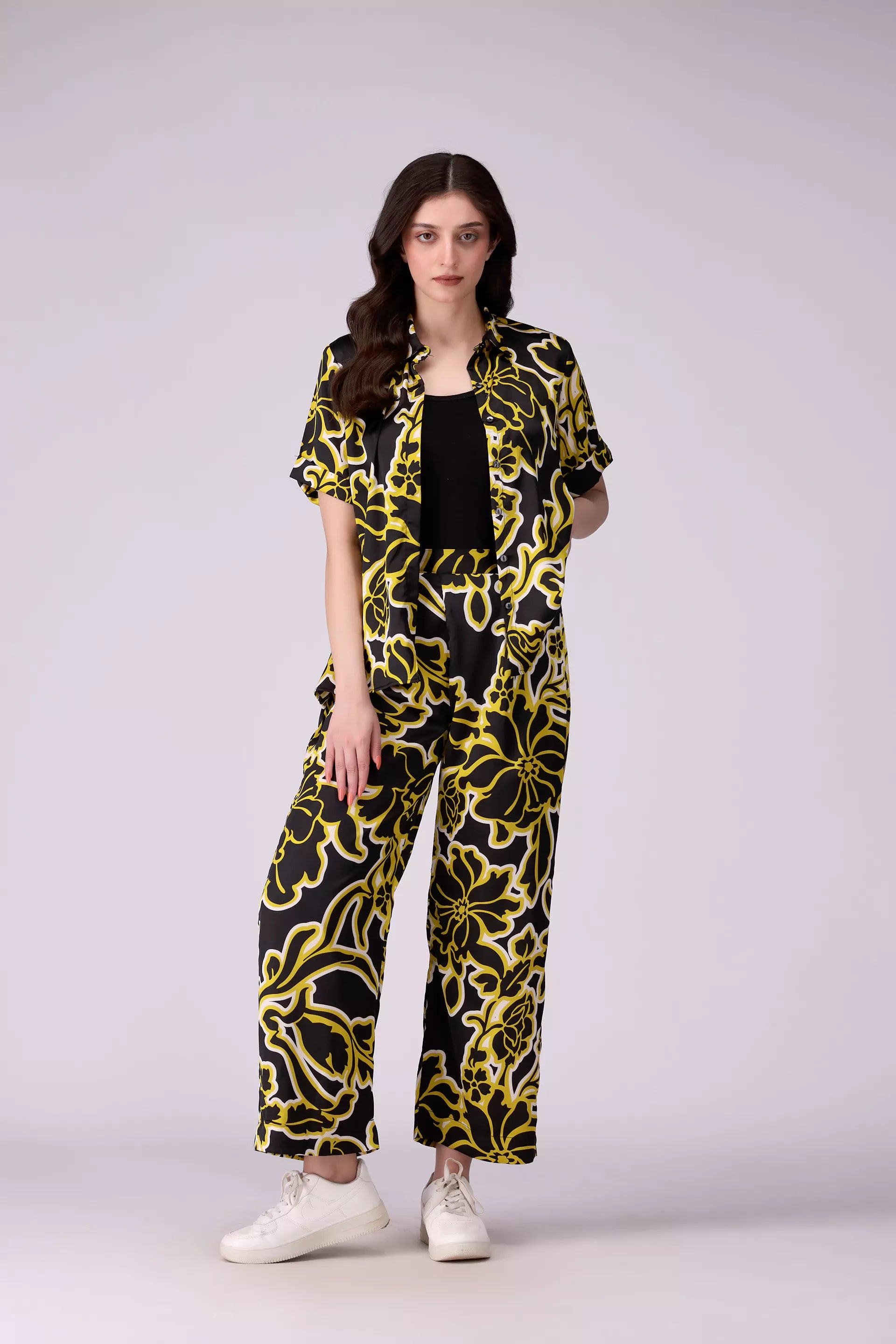 All Over Printed Silk Culottes - Cougar Clothing