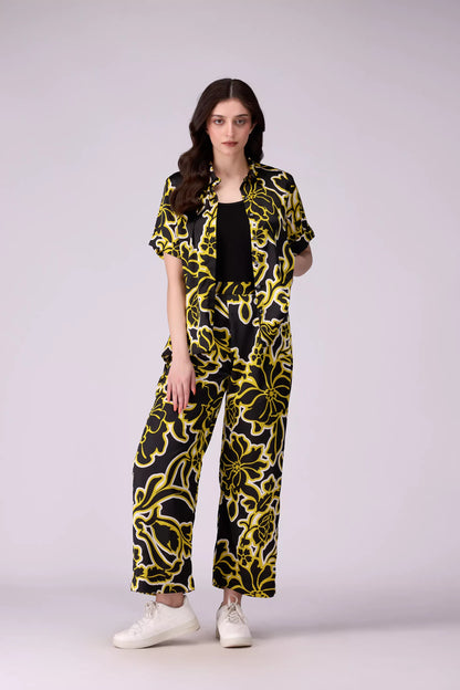 All Over Printed Silk Culottes - Cougar Clothing