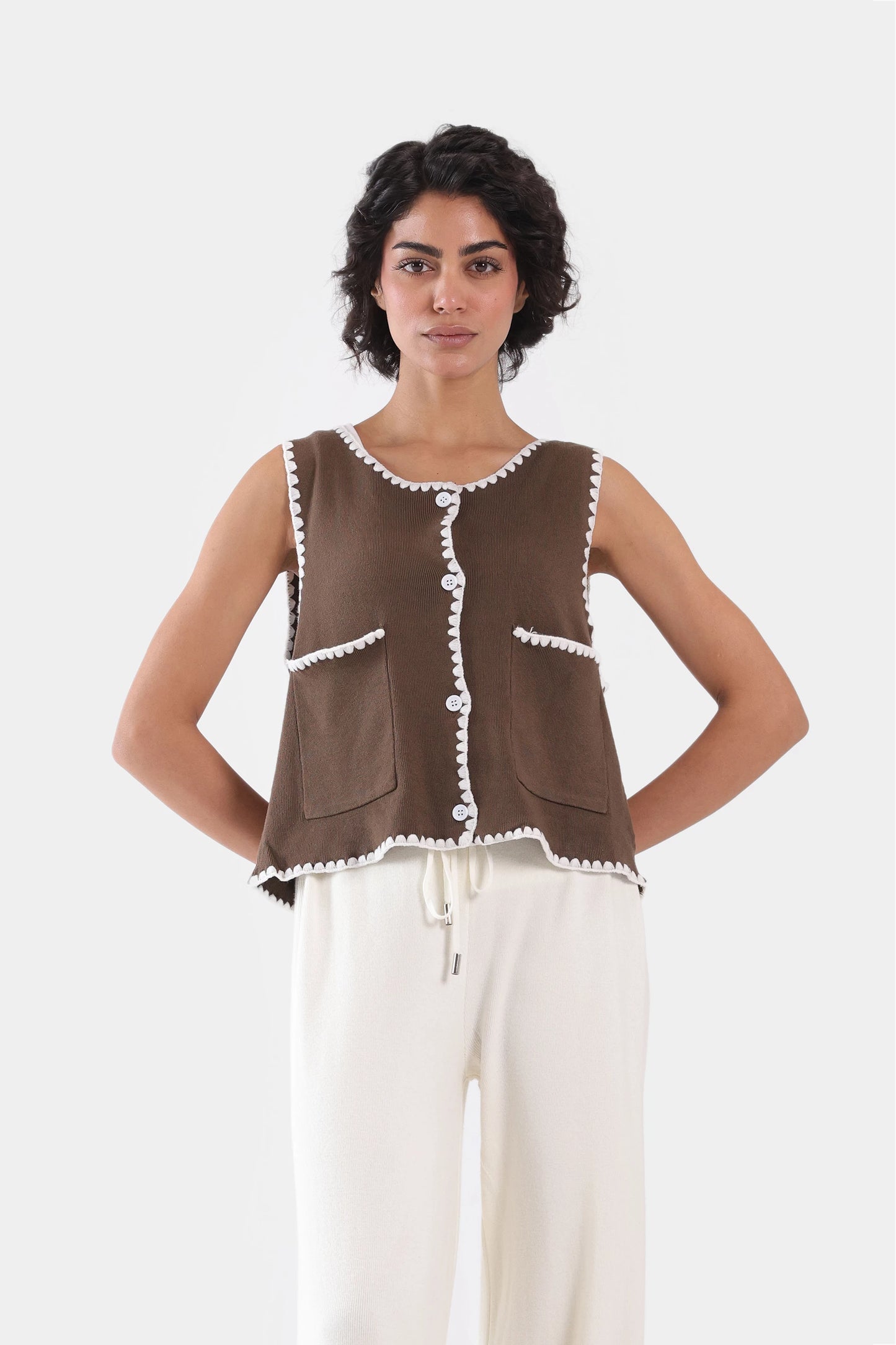 Contrast Trimmed Cardigan - Cougar Clothing