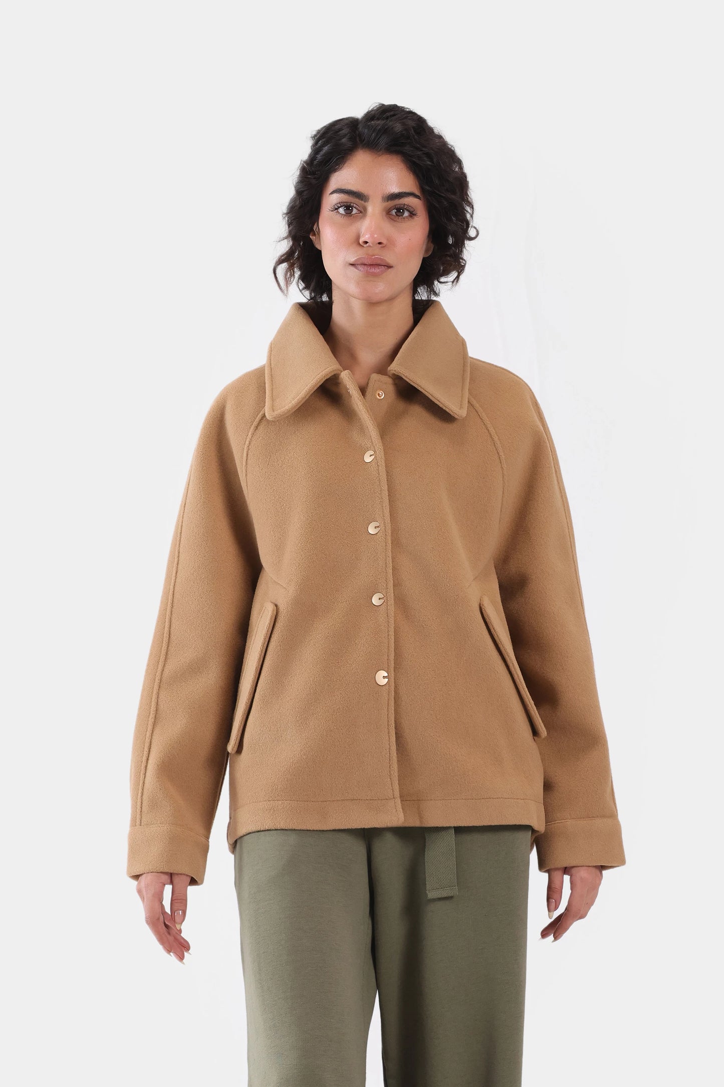 Tweed Buttoned Jacket - Cougar Clothing