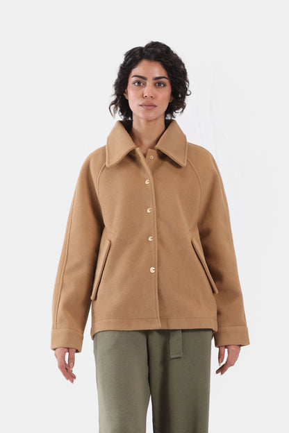 Tweed Buttoned Jacket - Cougar Clothing