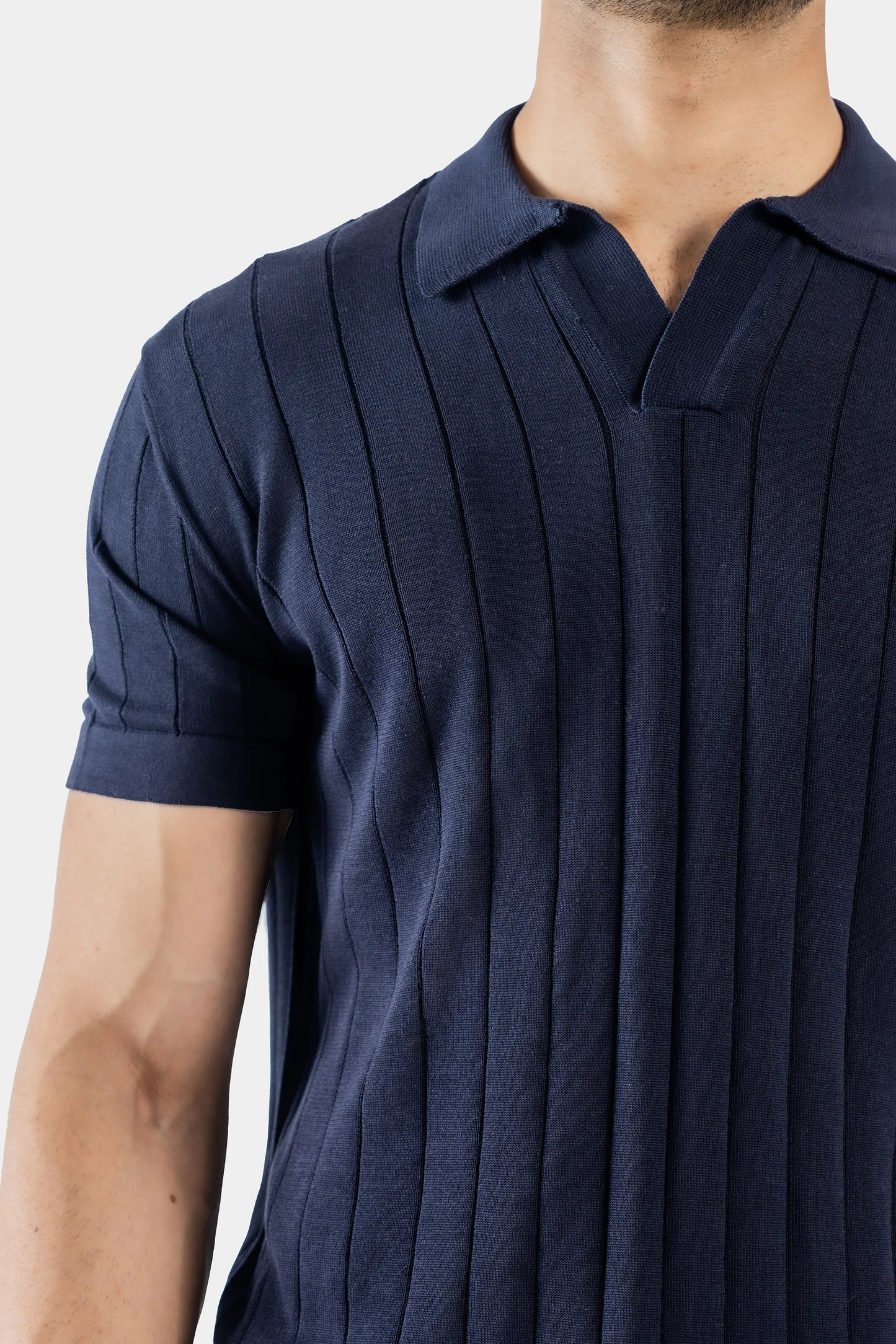 Johnny Collar Rib Knit Polo - Cougar Clothing